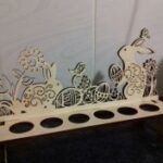 Easter Bunnies Egg Holder Laser Cut Template Free Vector