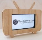 Retro TV Phone Stand dxf File