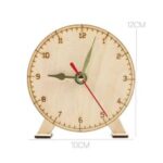 Laser Cut Wooden Clock Educational Diy Toy
