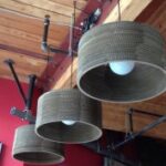Laser Cut Cylinder Cardboard Lamp (17 Inch) SVG File