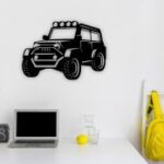 Laser Cut Jeep Wall Art Free Vector