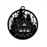 Laser Cut Christmas Ball Unique Christmas Decor Free Vector