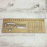 Laser Cut Ruler With Multiplication Table Free Vector