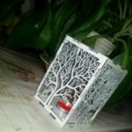 Wooden Tree Shadow Candle Lantern Laser Cut Template DXF File