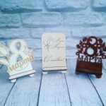 Laser Cut 8 March Womens Day Gift Phone Stand Free Vector