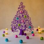 Laser Cut Christmas Decoration Christmas Tree Free Vector