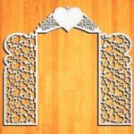 Laser Cut Decor Wedding Screen Free Vector