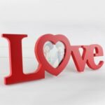 Laser Cut Heart Love Photo Frame Free Vector