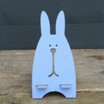 Laser Cut Wooden Rabbit Mobile Phone Stand SVG File