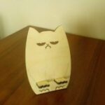 Laser Cut Wooden Grumpy Cat Phone Stand Free Vector