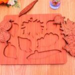 Laser Cut Leaf Jigsaw Puzzles Learning Stem Toys DXF File