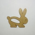 Laser Cut Bunny Shape Bunny Unfinished Wood Cutout Free Vector