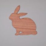 Laser Cut Wooden Bunny Craft Shape Free Vector