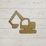 Laser Cut Excavator Cutout Unfinished Wooden Shape Free Vector