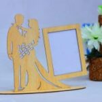 Laser Cut Wedding Photo Frame 3mm Free Vector