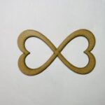 Laser Cut Unfinished Wooden Infinity Heart Cutout Free Vector