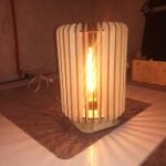 Laser Cut Lamp Template Free Vector