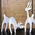 Laser Cut Deer Table Decoration DXF File