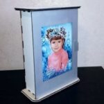 Laser Cut Key Cabinet Key Storage Box With Photo Frame Free Vector