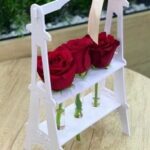 Laser Cut Eiffel Tower Planter Flower Stand Elegant Wooden Flask Stand Free Vector