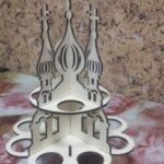 Laser Cut Cathedral Easter Egg Stand Free Vector