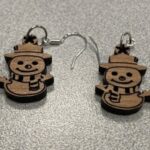 Laser Cut Snowman Earrings SVG File