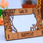 Laser Cut Wooden Tabletop Picture Frame 3mm Free Vector