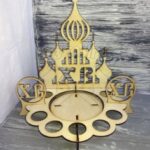 Laser Cut Easter Egg Stand Church Free Vector