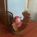 Laser Cut Easter Chicken Egg Holder Hen Rooster Egg Stand Free Vector