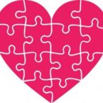 Laser Cut Valentines Day Heart Shaped Jigsaw Puzzle SVG File