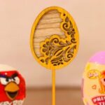 Laser Cut Easter Egg Topper Free Vector