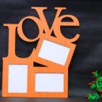 Laser Cut Love Photo Frame Wall Decor Free Vector