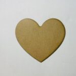 Laser Cut Unfinished Wooden Heart Cutout Free Vector