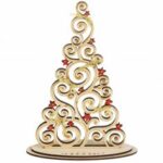 Laser Cut Creative Alternatives Christmas Tree Free Vector