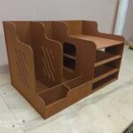 Laser Cut Wooden Office Organizer Paper File Holder Free Vector