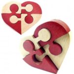 Laser Cut Heart Puzzle Free Vector