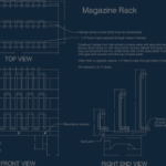 Magazine Rack dxf file