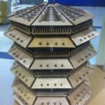 Laser Cut Pagoda Lamp DXF File