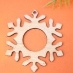 Laser Cut Snowflake Christmas Ornament Free Vector