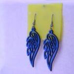 Laser Cut Angel Wing Earrings DXF File