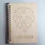 Laser Cut Wooden A5 Notebook Cover DXF File