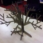 Laser Cut Jewelry Display Tree DXF File