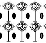 Laser Cut Freestanding Table Stand Numbers Free Vector