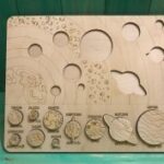 Laser Cut Solar System Peg Puzzle Game Educational Toy Free Vector