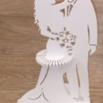 Laser Cut Wedding Napkin Holder Free Vector
