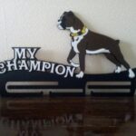 Laser Cut Bulldog Medal Hanger Free Vector