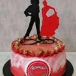 Laser Cut Dancing Couple Cake Topper Free Vector
