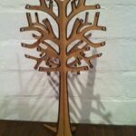 Laser Cut Wooden Jewellery Display Tree 3mm DXF File