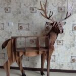 Laser Cut Deer Furniture Shelf DXF File