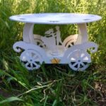 Laser Cut Cinderella Carriage Cake Stand For Wedding Or Birthday Free Vector